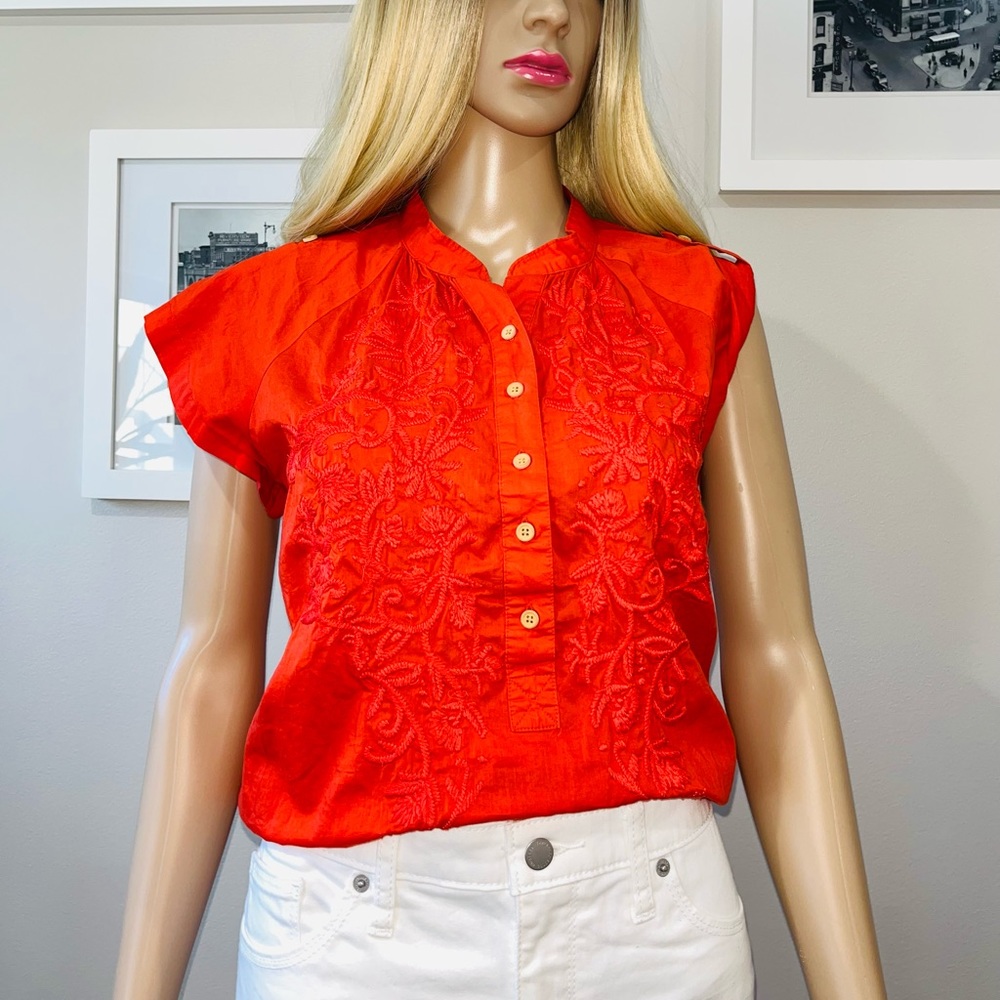 Banana Republic Embroidered Top